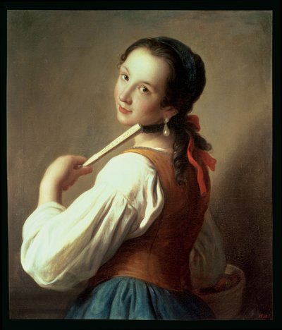Mädchen mit dem Perlenohrring von Pietro Antonio Rotari